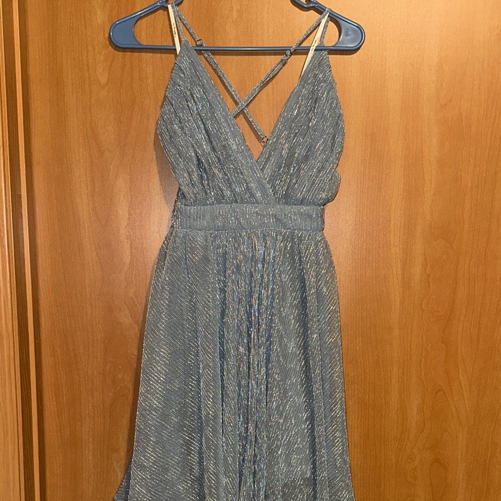 The Clothing Co Blue/Silver Dress